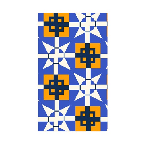 Shapes on a blue background                                                            Duvet Cover (Single Size) from ArtsNow.com Front