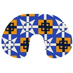 Shapes on a blue background                                                           Travel Neck Pillow