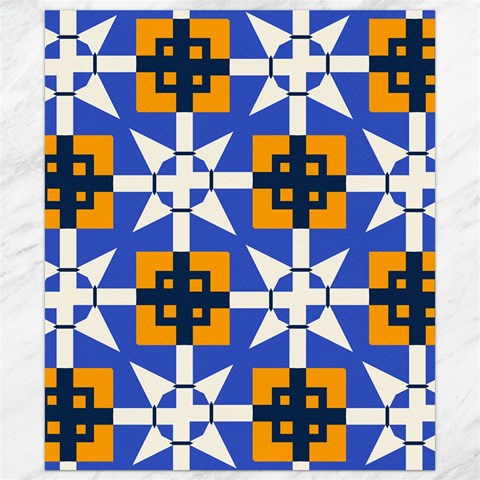 Shapes on a blue background                                                           Canvas 8  x 10  from ArtsNow.com 8.15 x9.66  Canvas - 1