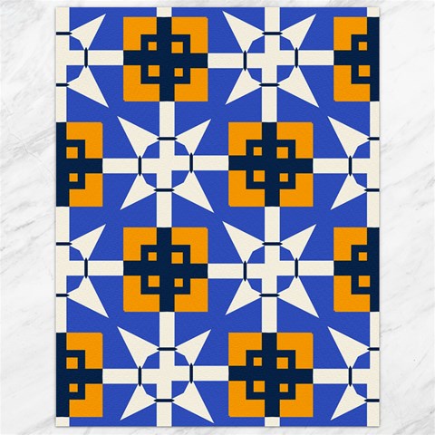 Shapes on a blue background                                                           Canvas 12  x 16  from ArtsNow.com 11.86 x15.41  Canvas - 1
