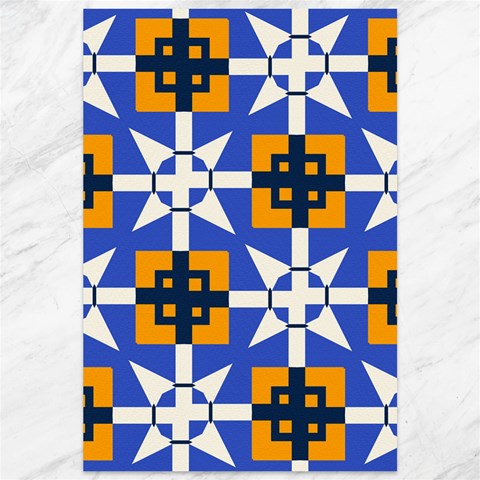 Shapes on a blue background                                                           Canvas 12  x 18  from ArtsNow.com 11.88 x17.36  Canvas - 1