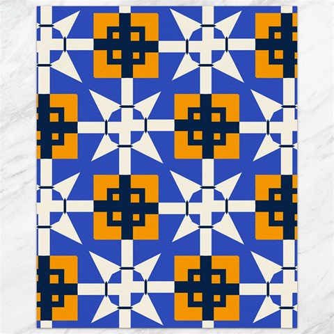 Shapes on a blue background                                                           Canvas 16  x 20  from ArtsNow.com 15.75 x19.29  Canvas - 1