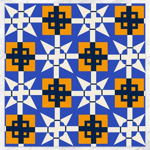 Shapes on a blue background                                                           Canvas 20  x 20  from ArtsNow.com 19 x19.27  Canvas - 1