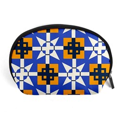 Shapes on a blue background                                                           Accessory Pouch from ArtsNow.com Front