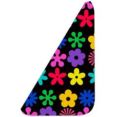Colorful flowers on a black background pattern                                                         Belt Pouch Bag (Large) from ArtsNow.com Front Left