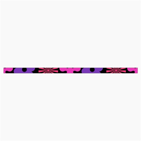 Colorful flowers on a black background pattern                                                         Roll Up Canvas Pencil Holder (M) from ArtsNow.com Strap