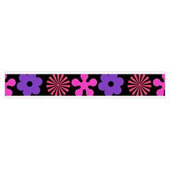 Colorful flowers on a black background pattern                                                       Makeup Case (Medium) from ArtsNow.com Zipper Front
