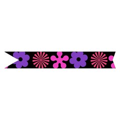 Colorful flowers on a black background pattern                                                           Midi Wrap Pencil Skirt from ArtsNow.com Hem