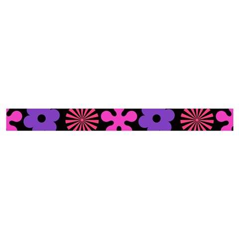 Colorful flowers on a black background pattern                                                           Cross Back Hipster Bikini Set from ArtsNow.com Waistband