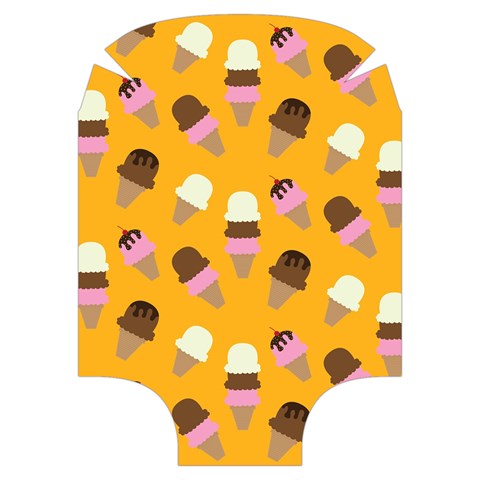 Ice cream on an orange background pattern                                                         Luggage Cover (Medium) from ArtsNow.com Front