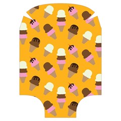 Ice cream on an orange background pattern                                                         Luggage Cover (Medium) from ArtsNow.com Back