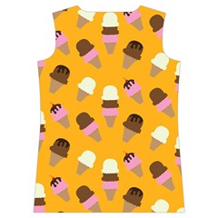 Ice cream on an orange background pattern                                                             Women s Basketball Tank Top from ArtsNow.com Back