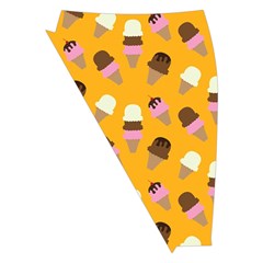 Ice cream on an orange background pattern                                                            Midi Wrap Pencil Skirt from ArtsNow.com Front Left