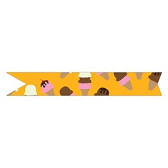 Ice cream on an orange background pattern                                                            Midi Wrap Pencil Skirt from ArtsNow.com Hem