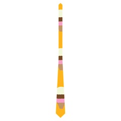 Ice cream on an orange background pattern                                                             Necktie from ArtsNow.com Back