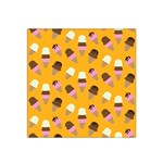 Ice cream on an orange background pattern                                                             Satin Bandana Scarf