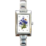 Vintage-blume-kunst-clipart-16307836606qy-removebg-preview Rectangle Italian Charm Watch