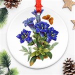 Vintage-blume-kunst-clipart-16307836606qy-removebg-preview Ornament (Round)