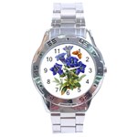 Vintage-blume-kunst-clipart-16307836606qy-removebg-preview Stainless Steel Analogue Watch