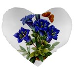 Vintage-blume-kunst-clipart-16307836606qy-removebg-preview Large 19  Premium Heart Shape Cushions