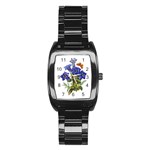 Vintage-blume-kunst-clipart-16307836606qy-removebg-preview Stainless Steel Barrel Watch