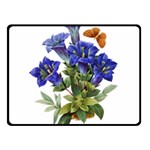 Vintage-blume-kunst-clipart-16307836606qy-removebg-preview Double Sided Fleece Blanket (Small) 