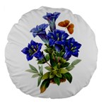 Vintage-blume-kunst-clipart-16307836606qy-removebg-preview Large 18  Premium Flano Round Cushions