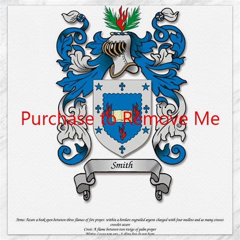 Smith (scotland) Coa With Motto 15.2 x15.41  Canvas - 1