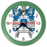 Smith (scotland) Coa With Motto-1 Color Wall Clock