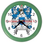 Smith (scotland) Coa With Motto-1 Color Wall Clock