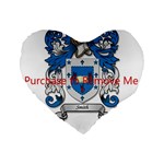 Smith (scotland) Coa With Motto-1 Standard 16  Premium Heart Shape Cushions