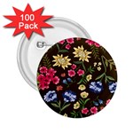 Flower wallpaper 2.25  Buttons (100 pack) 