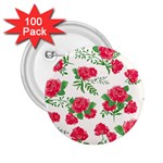 Roses background 2.25  Buttons (100 pack) 