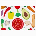 Vegetables flat Large Glasses Cloth