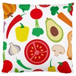 Vegetables flat Large Flano Cushion Case (Two Sides)