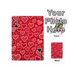Red hearts hand drawn Playing Cards 54 Designs (Mini)