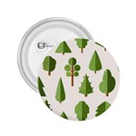 Flat style trees pattern 2.25  Buttons