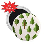 Flat style trees pattern 2.25  Magnets (10 pack) 