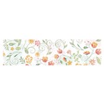 Floral watercolor wallpaper Satin Scarf (Oblong)