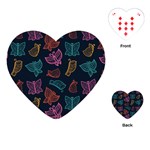 Ornamented and stylish butterflies Playing Cards Single Design (Heart)