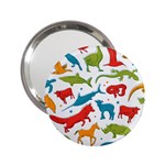 Colored animals background 2.25  Handbag Mirrors