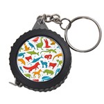 Colored animals background Measuring Tape