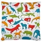 Colored animals background Standard Flano Cushion Case (Two Sides)