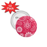 Pink floral swirl background 1.75  Buttons (10 pack)