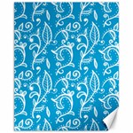 Flower swirls seamless backdrop Canvas 11  x 14 