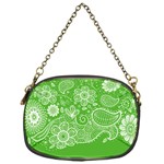 Green foliage background Chain Purse (One Side)