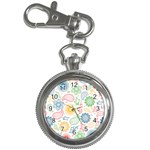 Colorful paisley background Key Chain Watches