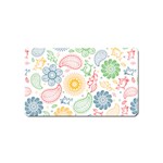 Colorful paisley background Magnet (Name Card)