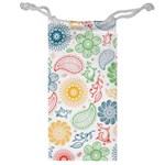 Colorful paisley background Jewelry Bag