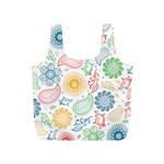 Colorful paisley background Full Print Recycle Bag (S)
